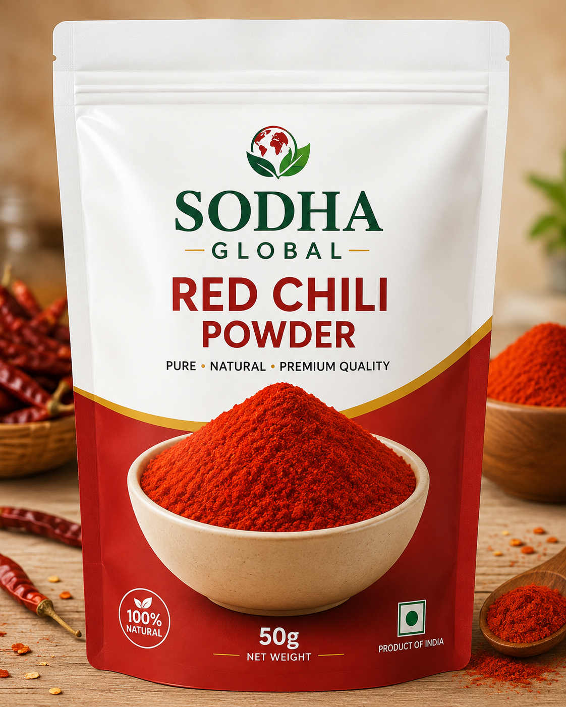 SODHA GLOBAL Homemade Red Chilli Powder