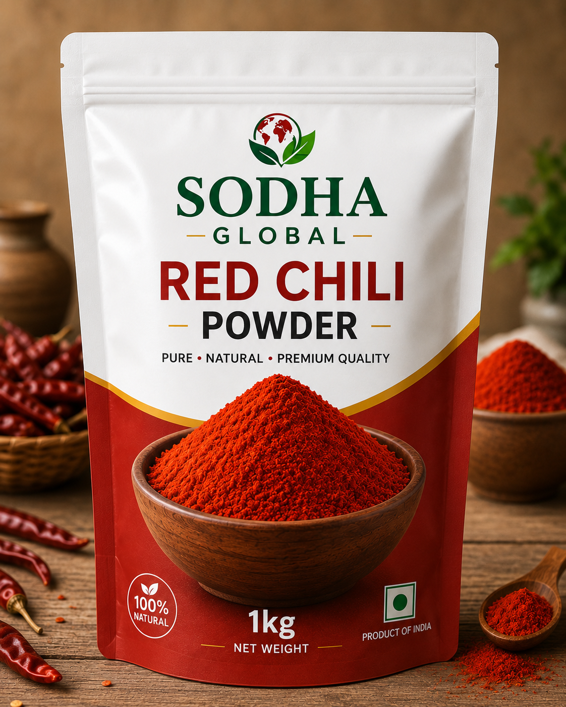 SODHA GLOBAL Homemade Red Chilli Powder