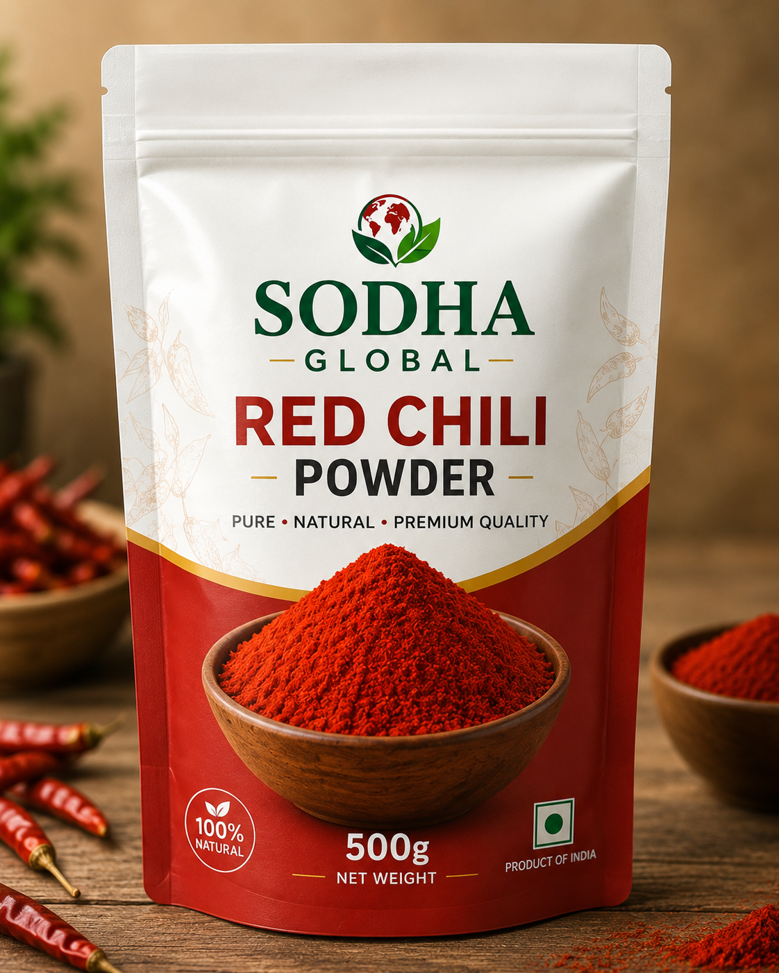 SODHA GLOBAL Homemade Red Chilli Powder