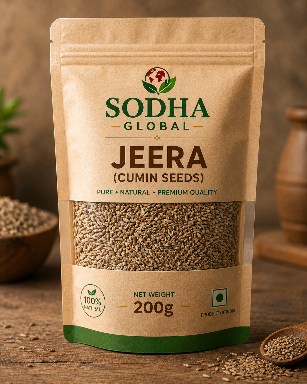 Premium Whole Cumin Seeds (Jeera)